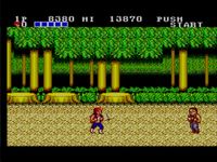 une photo d'Ã©cran de Double Dragon sur Sega Master System